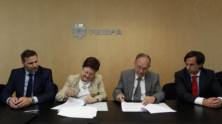 La Diputación de Alicante y FEMPA emprenderán acciones de formación y seguridad industrial
